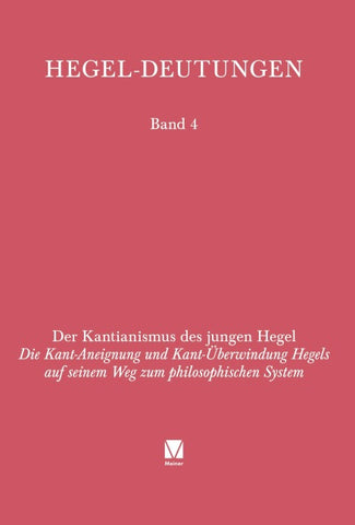 Der Kantianismus des jungen Hegel