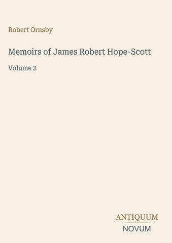 Memoirs of James Robert Hope-Scott