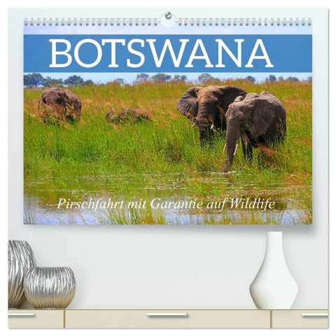 Botswana- Pirschfahrt mit Garantie auf Wildlife (hochwertiger Premium Wandkalender 2027 DIN A2 quer), Kunstdruck in Hochglanz