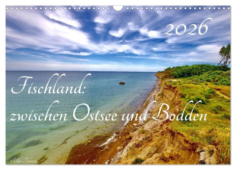 Fischland: zwischen Ostsee und Bodden (Wandkalender 2026 DIN A3 quer), CALVENDO Monatskalender