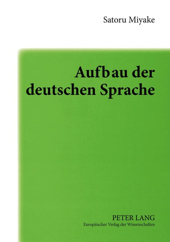 Aufbau der deutschen Sprache