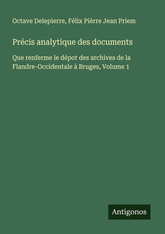 Précis analytique des documents
