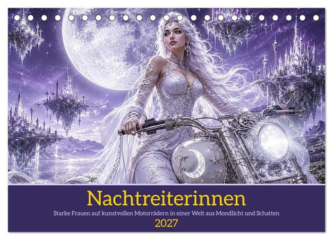 Nachtreiterinnen (Tischkalender 2027 DIN A5 quer), CALVENDO Monatskalender
