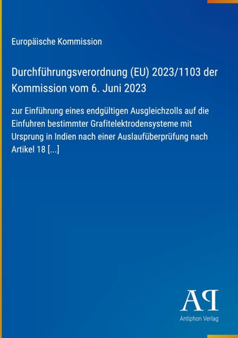 Durchführungsverordnung (EU) 2023/1103 der Kommission vom 6. Juni 2023
