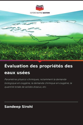 Évaluation des propriétés des eaux usées