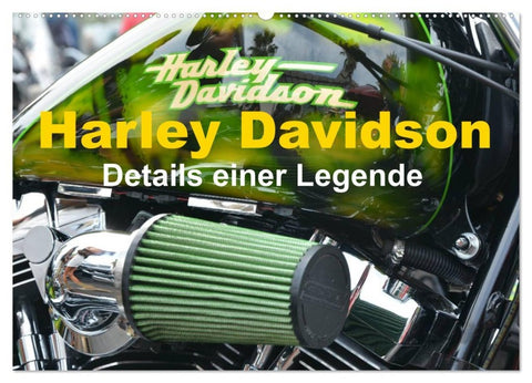 Harley Davidson - Details einer Legende (Wandkalender 2026 DIN A2 quer), CALVENDO Monatskalender