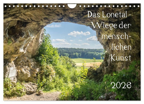 Das Lonetal - Wiege der menschlichen Kunst (Wandkalender 2026 DIN A4 quer), CALVENDO Monatskalender