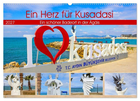 Ein Herz für Kusadasi (Wandkalender 2027 DIN A2 quer), CALVENDO Monatskalender