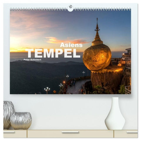 Asiens Tempel (hochwertiger Premium Wandkalender 2027 DIN A2 quer), Kunstdruck in Hochglanz