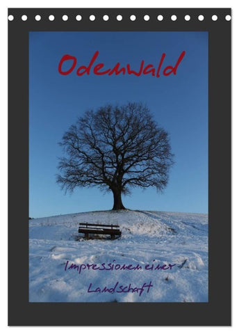 Odenwald - Impressionen einer Landschaft (Tischkalender 2027 DIN A5 hoch), CALVENDO Monatskalender