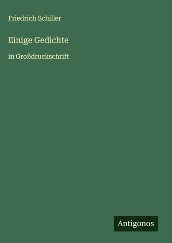 Einige Gedichte
