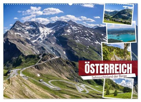 Österreich - Sehnsuchtsland der Berge (Wandkalender 2027 DIN A2 quer), CALVENDO Monatskalender