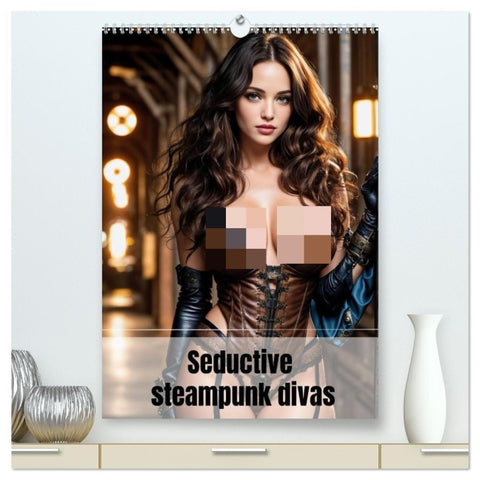 Seductive steampunk divas (High Quality Premium Wall Calendar 2026 DIN A2 portrait),CALVENDO 12 Month Wall Calendar