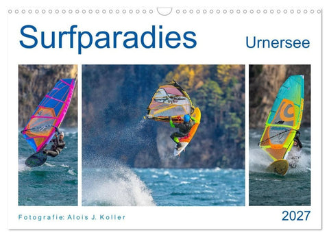Surfparadies Urnersee (Wandkalender 2027 DIN A3 quer), CALVENDO Monatskalender