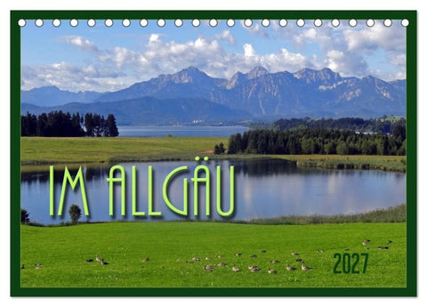 Im Allgäu (Tischkalender 2027 DIN A5 quer), CALVENDO Monatskalender