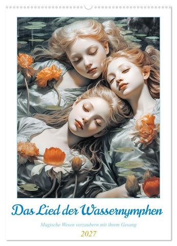 Das Lied der Wassernymphen (Wandkalender 2027 DIN A2 hoch), CALVENDO Monatskalender