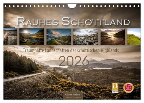 Rauhes Schottland (Wandkalender 2026 DIN A4 quer), CALVENDO Monatskalender