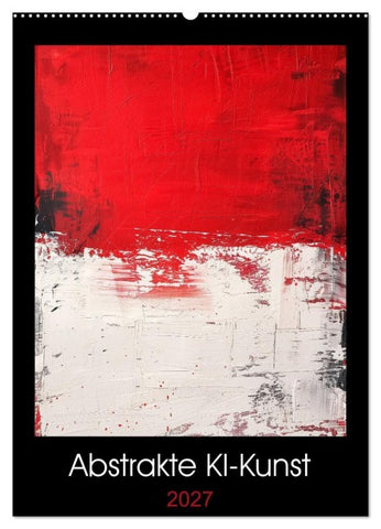 Abstrakte KI-Kunst (Wandkalender 2027 DIN A2 hoch), CALVENDO Monatskalender