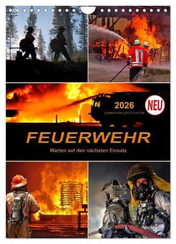 Feuerwehr - Warten auf den nächsten Einsatz (Wandkalender 2026 DIN A4 hoch), CALVENDO Monatskalender
