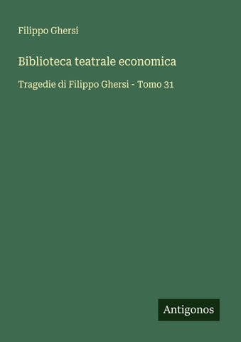 Biblioteca teatrale economica