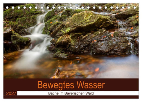 Bewegtes Wasser (Tischkalender 2027 DIN A5 quer), CALVENDO Monatskalender