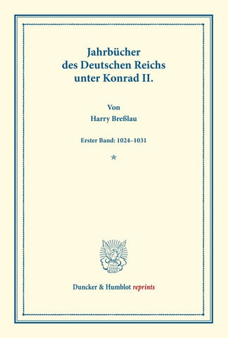 Jahrbücher des Deutschen Reichs unter Konrad II.