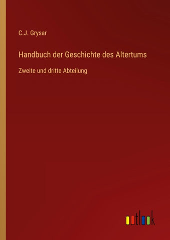 Handbuch der Geschichte des Altertums