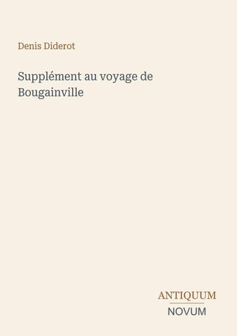 Supplément au voyage de Bougainville