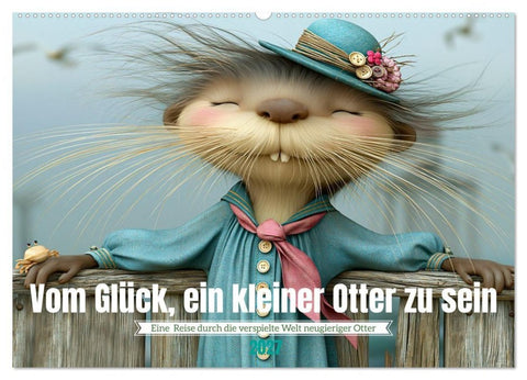 Vom Glück, ein kleiner Otter zu sein (Wandkalender 2027 DIN A2 quer), CALVENDO Monatskalender