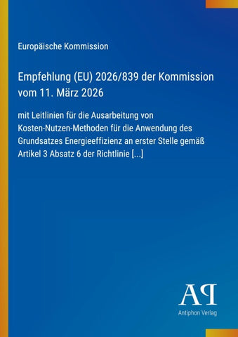 Empfehlung (EU) 2026/839 der Kommission vom 11. März 2026