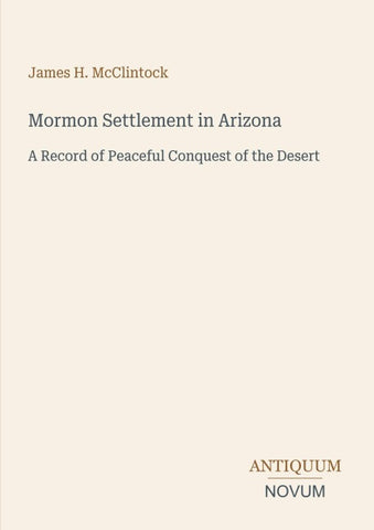 Mormon Settlement in Arizona