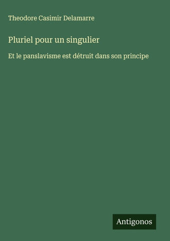 Pluriel pour un singulier
