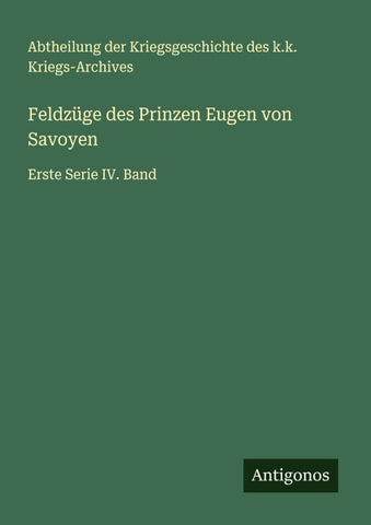 Feldzüge des Prinzen Eugen von Savoyen