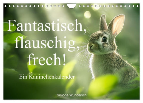 Fantastisch, flauschig, frech! - Ein Kaninchenkalender (Wandkalender 2027 DIN A4 quer), CALVENDO Monatskalender