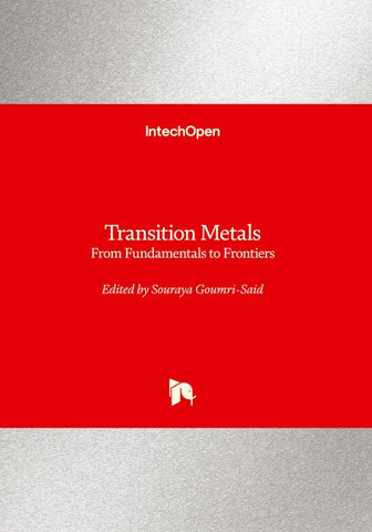 Transition Metals - From Fundamentals to Frontiers