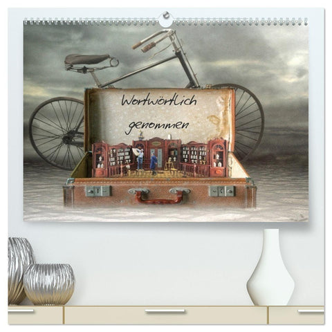 Wortwörtlich genommen (hochwertiger Premium Wandkalender 2027 DIN A2 quer), Kunstdruck in Hochglanz