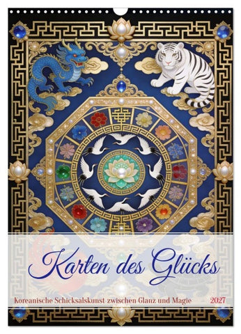 Karten des Glücks (Wandkalender 2027 DIN A3 hoch), CALVENDO Monatskalender