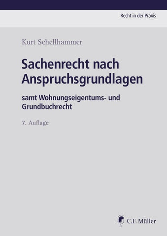 Sachenrecht nach Anspruchsgrundlagen