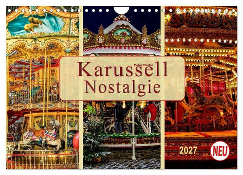 Karussell - Nostalgie (Wandkalender 2027 DIN A4 quer), CALVENDO Monatskalender