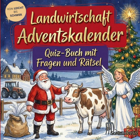 Landwirtschaft-Adventskalender: Quiz-Buch mit Fragen und Rätsel