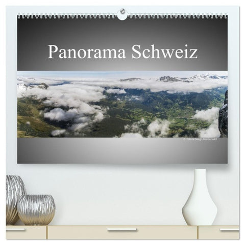 Panorama Schweiz (hochwertiger Premium Wandkalender 2027 DIN A2 quer), Kunstdruck in Hochglanz
