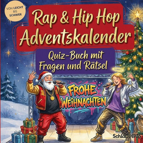 Rap & Hip Hop -Adventskalender: Quiz-Buch mit Fragen und Rätsel