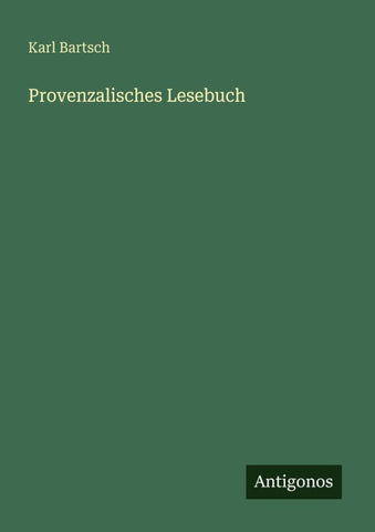Provenzalisches Lesebuch