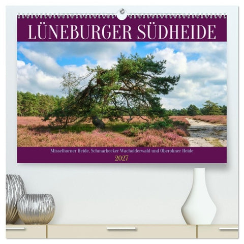 Lüneburger Südheide (hochwertiger Premium Wandkalender 2027 DIN A2 quer), Kunstdruck in Hochglanz