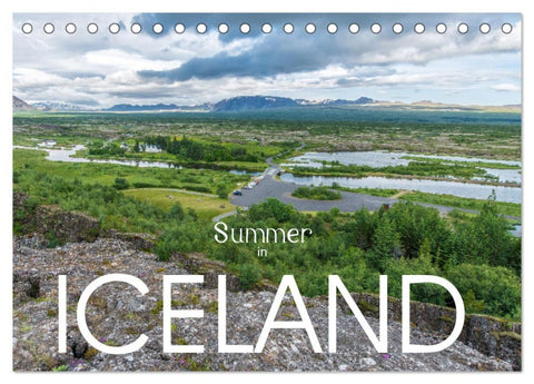 Summer in Iceland (Desk Calendar 2026 DIN A5 landscape), CALVENDO 12 Month DeskCalendar
