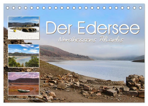 Der Edersee, Nordhessens Atlantis (Tischkalender 2027 DIN A5 quer), CALVENDO Monatskalender