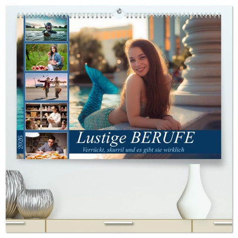 Lustige Berufe (hochwertiger Premium Wandkalender 2026 DIN A2 quer), Kunstdruck in Hochglanz