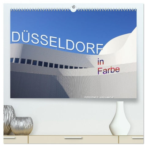 Düsseldorf in Farbe (hochwertiger Premium Wandkalender 2027 DIN A2 quer), Kunstdruck in Hochglanz