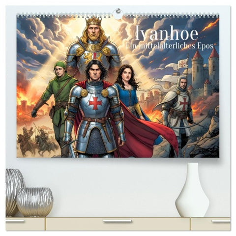 Ivanhoe – Ein mittelalterliches Epos (hochwertiger Premium Wandkalender 2027 DIN A2 quer), Kunstdruck in Hochglanz