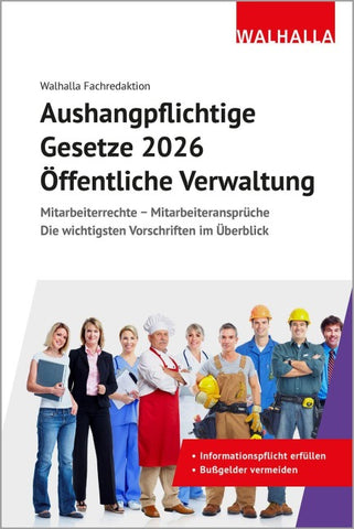 Aushangpflichtige Gesetze 2026 Öffentliche Verwaltung